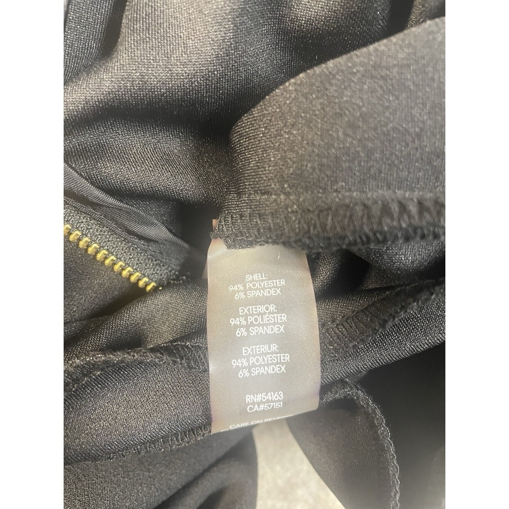 Calvin Klein Womens Jumpsuit Pleated Front 3/4 Bell Sleeve Wide Leg Pockets Sz 6 - Picture 9 of 16